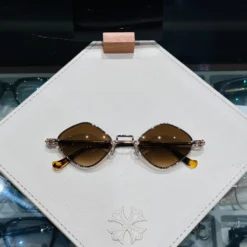 Kính Chrome Hearts Diamond Dog Nâu