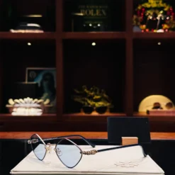 Kính Chrome Hearts Diamond Dog Xanh